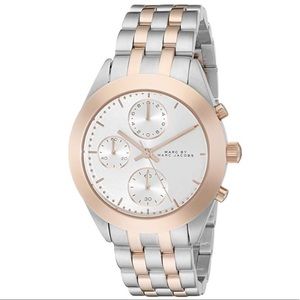 Marc Jacobs Two-Tone Silver and Rose Gold Watch